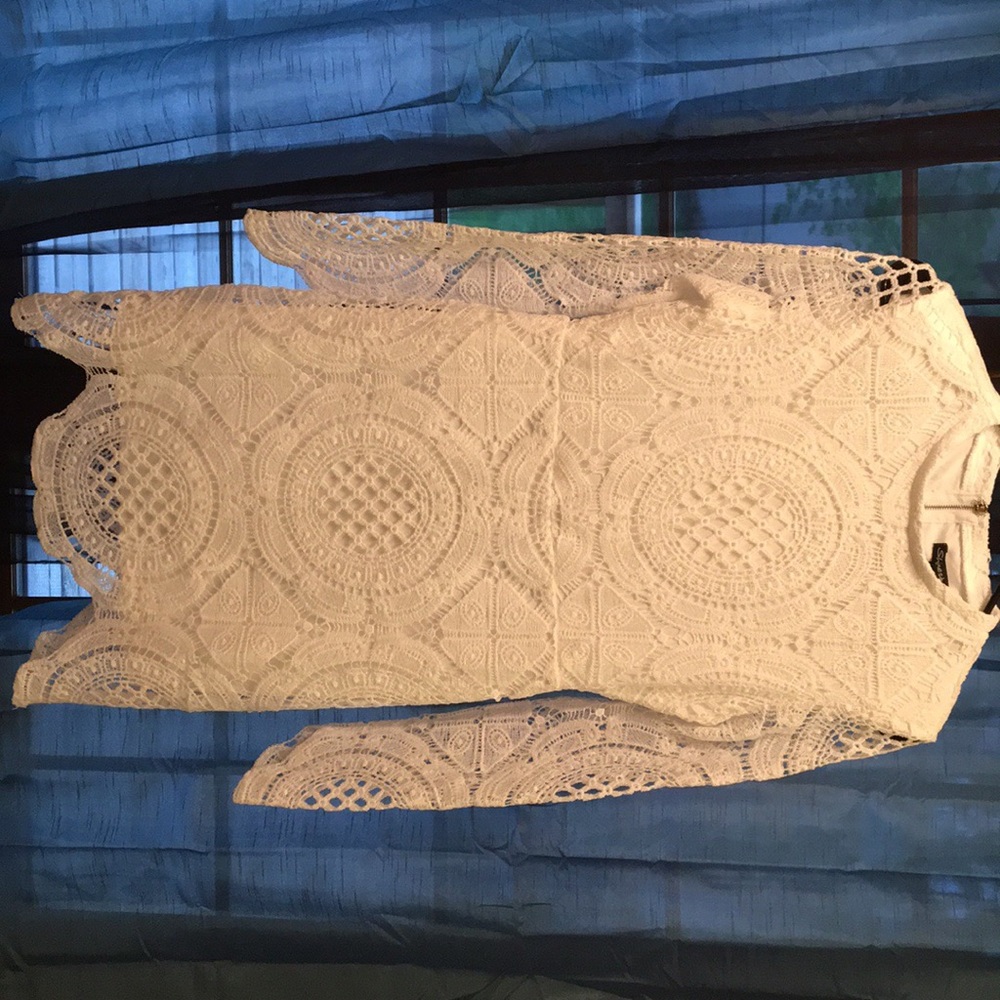 White lace dress